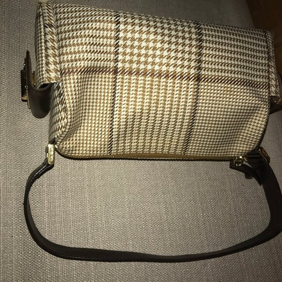 Lauren Ralph Lauren Houndstooth Barrel Bag - Picture 5 of 16